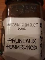 Mängden socker i pruneaux pommes noix