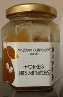 Mängden socker i Poire miel amandes