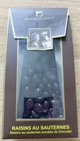 Mängden socker i Raisins au sauternes