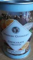 Mängden socker i Chocolats fruités