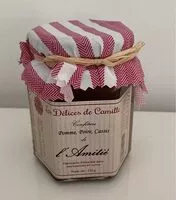 Mängden socker i Confiture de l'Amitié, Pomme Poire Cassis