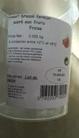 Mängden socker i Yaourt brassé fermier sucré