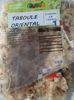 Mängden socker i Taboulé oriental