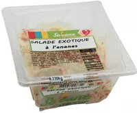 Mängden socker i Salade exotique à l'ananas 230g