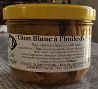 Mängden socker i Thon Blanc à l'huile d'olive