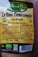 Mängden socker i Pain demi-complet au levain