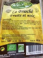 Mängden socker i Le Brioché fruits et noix