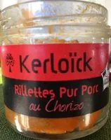 Mängden socker i Rillettes pur porc au chorizo