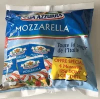 Mängden socker i Mozzarella 4x125g