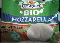 Mängden socker i Mozzarella bio 100% lait italien