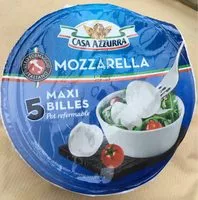 Mängden socker i 5 Maxi Billes de Mozzarella Pot refermable