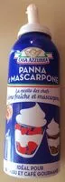 Mängden socker i Panna e mascarpone, Crème fraîche et mascarpone