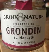 Mängden socker i Rillettes de grondin au massala