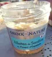Mängden socker i Rillettes de sardine au piment d'espelette