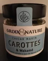 Mängden socker i Caviar marin carottes et wakamé