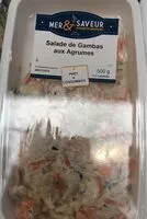 Mängden socker i Salade de gambas aux agrumes