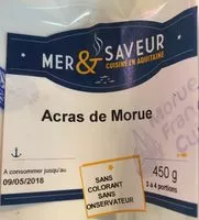 Mängden socker i Acras de Morue