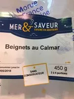 Mängden socker i Beignets au Calmar