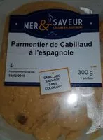 Mängden socker i Parmentier de cabillaud à l'espagnole