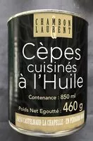 Mängden socker i Cèpes cuisinés à l’huile