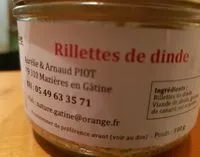 Mängden socker i Rillettes de dinde