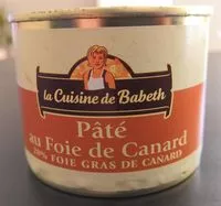 Mängden socker i Pâté de foie de canard