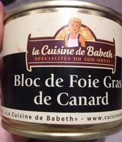 Mängden socker i Bloc de foie gras de Canard