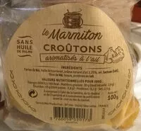 Mängden socker i Croûtons aromatisés à l'ail