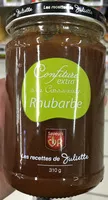Mängden socker i Confiture extra à la cassonade Rhubarbe