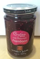 Mängden socker i Confirure extra Framboise a la cassonade