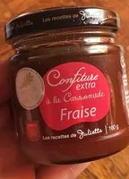 Mängden socker i Confiture extra de fraise a la cassonade