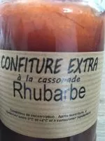 Mängden socker i Confiture Extra à la Cassonade Rhubarbe