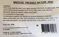 Mängden socker i Brioche tréssée nature 300gr