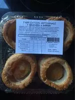 Mängden socker i 4 bouchées à garnir