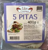 Mängden socker i 6 Pitas 400 gr Eden