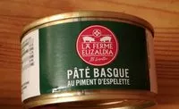 Mängden socker i Pâté Basque au piment d'Espelette