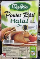 Mängden socker i Poulet rôti Halal