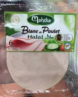 Mängden socker i Blanc de poulet halal