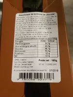 Mängden socker i Assortiment de bonbons de chocolat