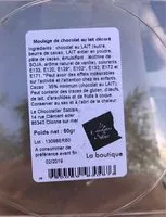 Mängden socker i Moulage de chocolat au lait decore