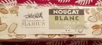 Mängden socker i Nougat blanc tendre