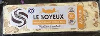 Mängden socker i Le soyeux - Nougat blanc extra miel