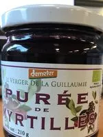 Mängden socker i Puree de myrtilles