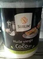 Mängden socker i Huile vierge de Coco