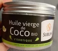 Mängden socker i Huile vierge de coco Bio