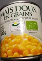 Mängden socker i Maïs doux en grains