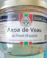 Mängden socker i Axoa de Veau au piment d'Espelette