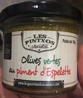 Mängden socker i Tapenade olives vertes au piment d'espelette