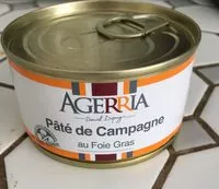 Mängden socker i Pâté de campagne au foie gras