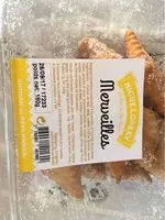 Mängden socker i Merveilles - Beignet moelleux aromatisé à la vanille,orange et au citron